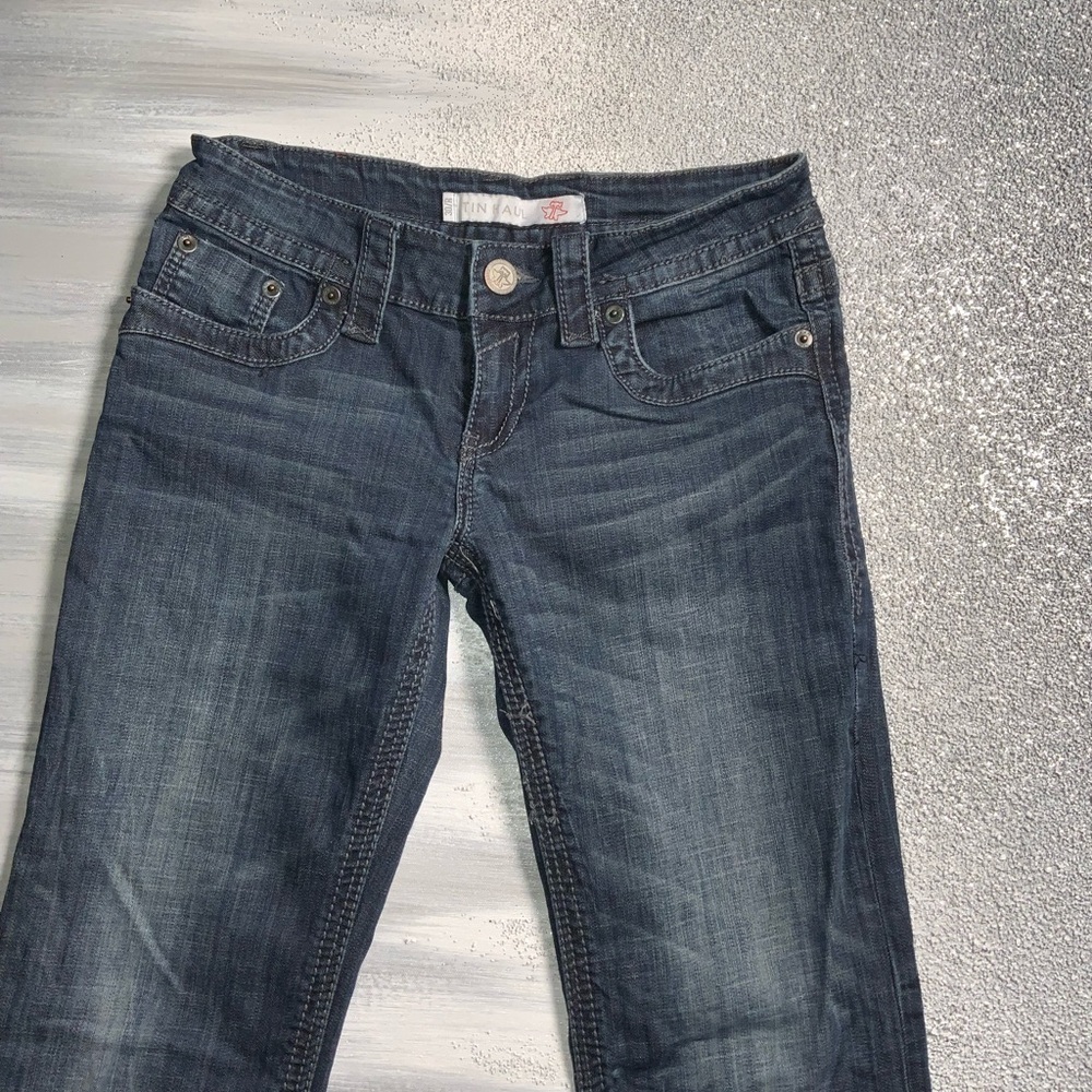 Tin Haul Dark Blue Women's Boot Cut Jeans - Picture 2 of 12